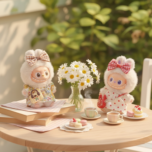 Fluffy Bow Friends Collection Labubu 15-17 cm